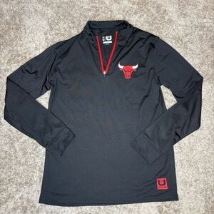 Chicago Bulls Black Quarter-Zip Sweatshirt